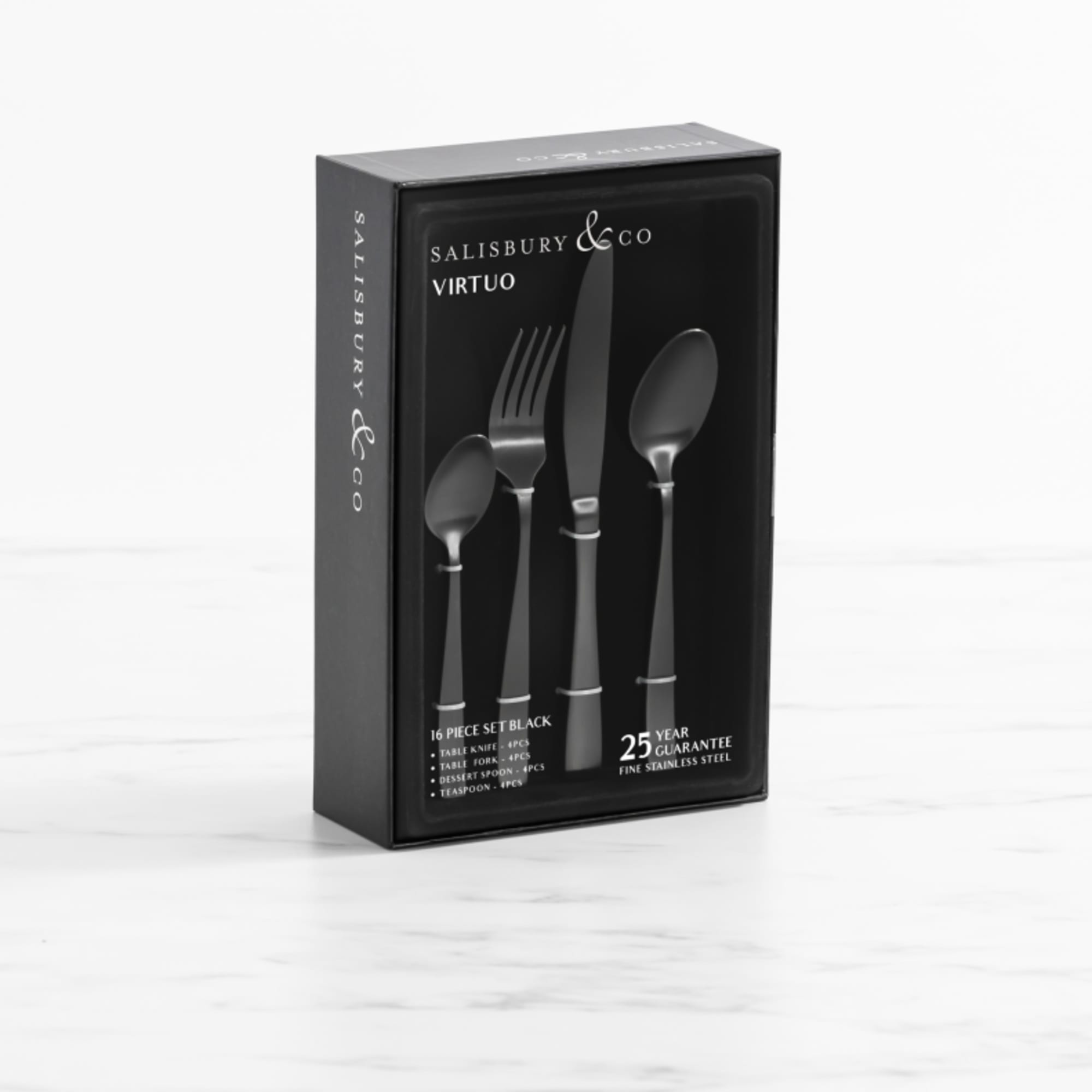 Virtuo Cutlery Set 16pc Black Kitchen Warehouse™
